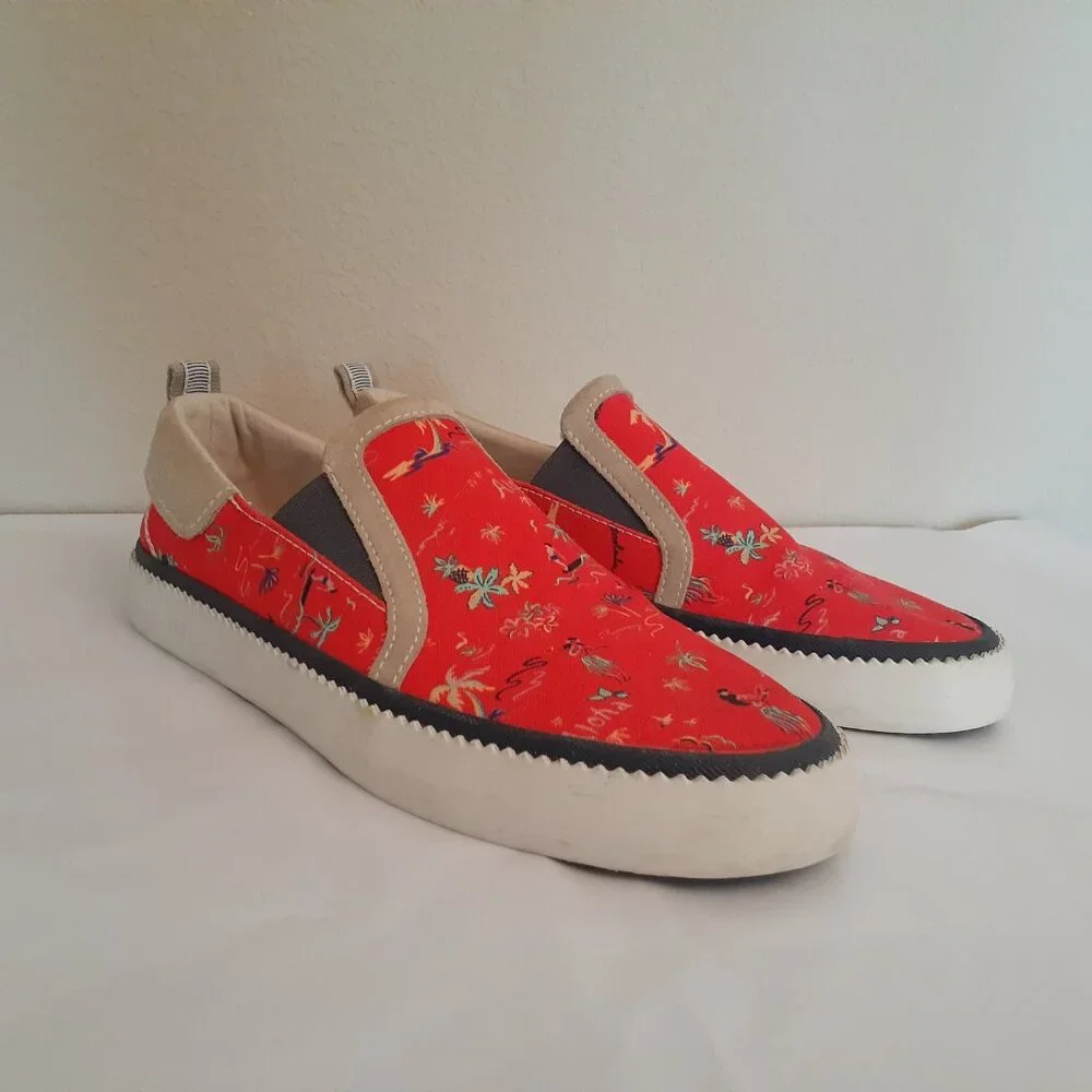 Scotch & Soda Hawaiian Print Slip-on Shoes